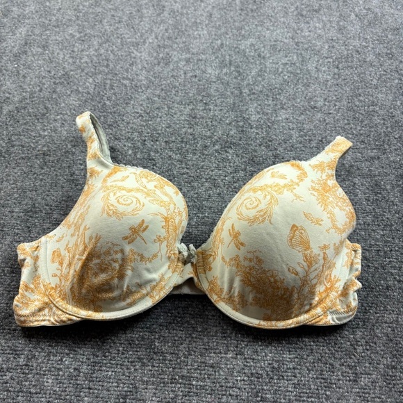 VICTORIA’S SECRET Women’s Lined Full Coverage Gold/light Green/Blue size: 38D - Picture 1 of 6